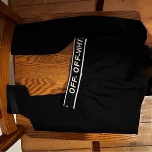 Off-White Black Logo Trim Leggings